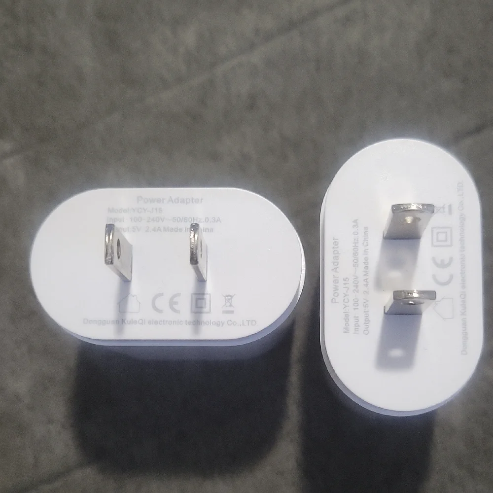 2 White USB TYPE C Wall Chargers
